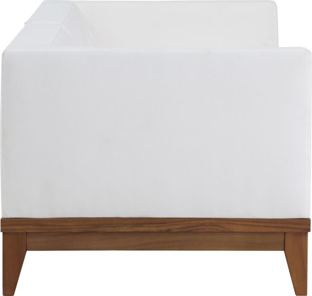Meridian Furniture Rio 2-Piece Acacia Wood/Off-White Fabric/Wood Outdoor Patio Modular Sectional Loveseat-2