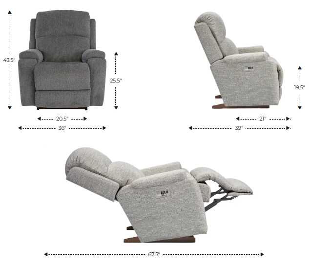 La-Z-Boy® Dorian Bisque Power Rocking Recliner with Headrest-2