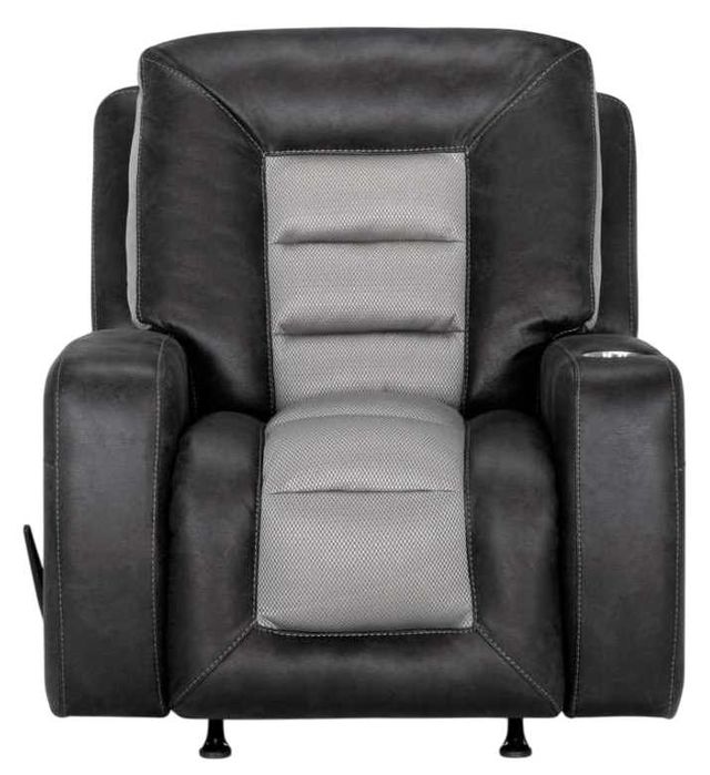Franklin™ Branson Hugo Gray Manual Swivel Rocker Recliner-1
