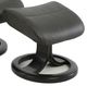 Fjords® Classic Comfort Anne "R-Base" Storm Chocolate Small Swivel Recliner with Footstool-1