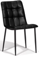 Korson Furniture Paige Set of 2 Black/Black Steel Tufted Side Chairs-0