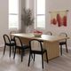 TOV Furniture Chelsea Natural 96" Rectangular Dining Table-1