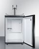 Summit® 5.6 Cu. Ft. Black Beer Cooler/Kegerator-1