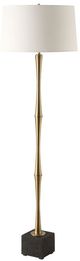 Uttermost® Shino Antique Brass Floor Lamp-0