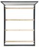 Elements International Versailles Contemporary Black/White Queen Upholstered Panel Bed-2