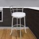 Armen Living Viper White/Stainless Steel 26" Bar Stool-3