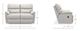 La-Z-Boy® Trouper Gray Leather Manual Reclining Loveseat-2