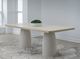 Modus Furniture Zinnia White Sand Dining Table with Ivory Base-1