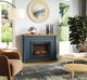 Legends Home Washington Blue Denim/Whiskey Fireplace Mantel-1