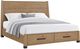 New Classic® Home Furnishings Viera Natural Oak California King Storage Panel Bed-0