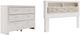 Signature Design by Ashley® Altyra 2-Piece White King Bookcase Headboard Bed Set-0