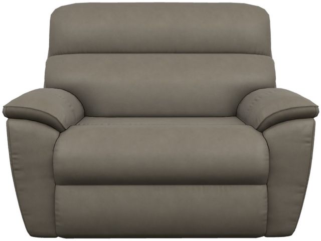 La-Z-Boy® Roman Grey Leather Power Reclining Chair and a Half with Headrest-1