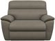 La-Z-Boy® Roman Grey Leather Power Reclining Chair and a Half with Headrest-1