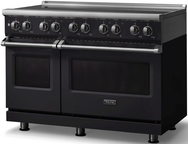 Viking® 5 Series 48" Onyx Pro Style Induction Range with Polished Chrome Trim-2