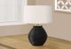 Monarch Specialties Inc. 25"H Black Concrete Table Lamp-4