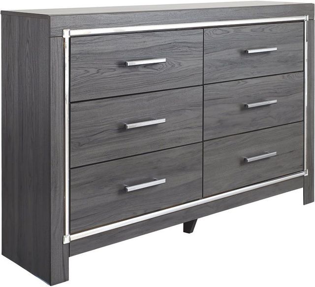 Signature Design by Ashley® Lodanna 2-Piece Gray King Panel Bed Set-2