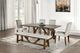 Furniture of America® Losone 6-Piece Brown Dining Table Set with Bench-0