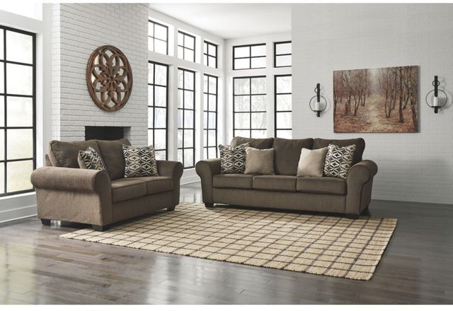 Benchcraft® Nesso Walnut Sofa-2