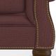 La-Z-Boy® Pembroke Wine Loveseat with Brass Nailhead Trim-5