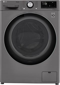 LG 2.4 Cu. Ft. Graphite Steel Front Load Washer Dryer Combos 
