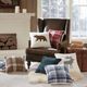 Olliix by Woolrich White Bear Square Berber Pillow-1