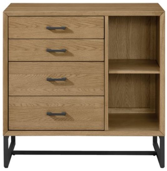 Westwood Design Newport Natural Oak Baby Bookcase/Chest-2