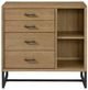 Westwood Design Newport Natural Oak Baby Bookcase/Chest-2