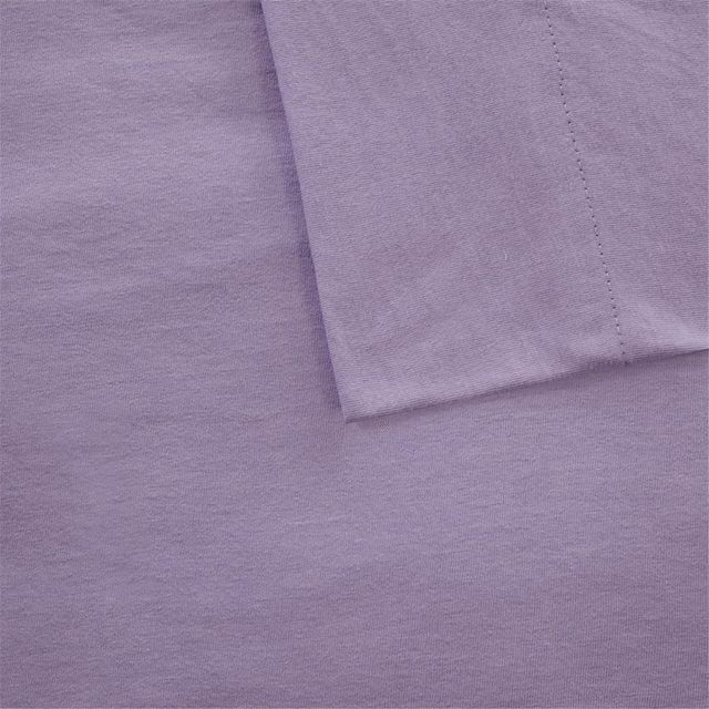 Olliix by Intelligent Design Purple Full  Cotton Blend Jersey Knit All Season Sheet Set-1
