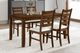 New Classic® Home Furnishings Pascal 5-Piece Walnut 60" Counter Dining Set-1