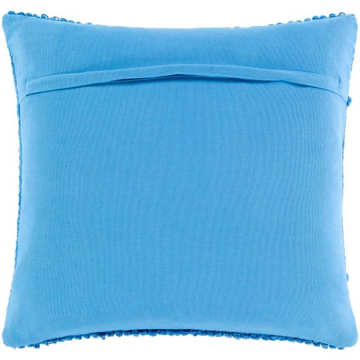 Surya Merdo Sky Blue 18"x18" Toss Pillow with Down Insert-3