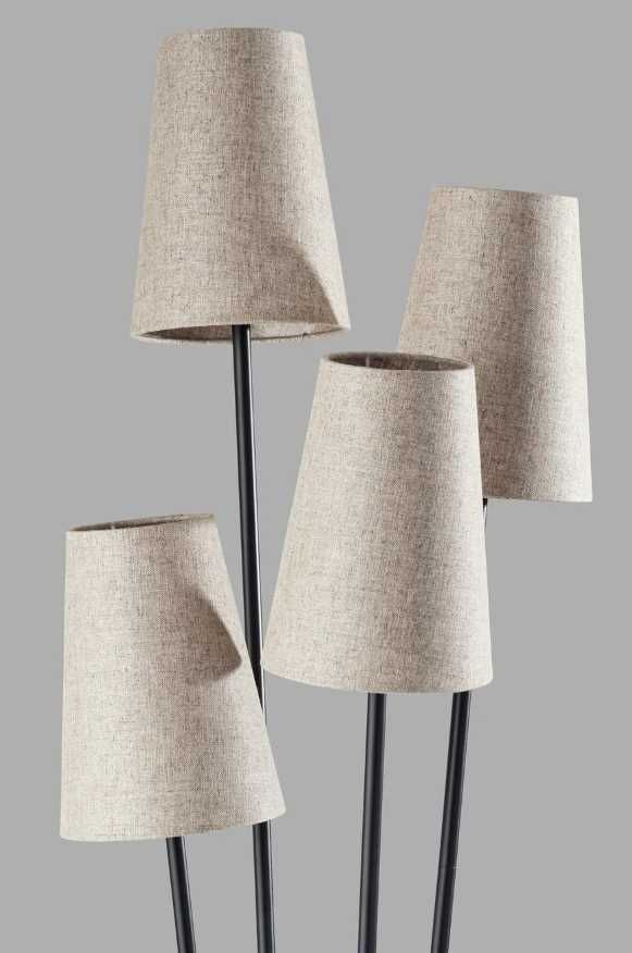Adesso® Wentworth Black Floor Lamp-1