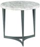 American Drew® AD Modern Synergy Delphi Mable Lamp Table with Metal Base-0