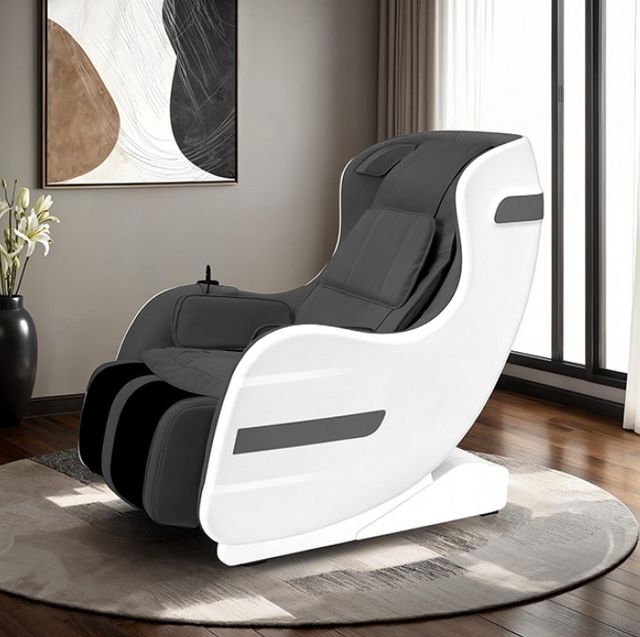 Furniture of America® Calmridge Black/White Massage Chair-1