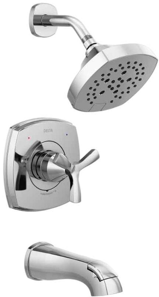 Delta Stryke® 14 Series Lumicoat® Chrome Tub and Shower-0