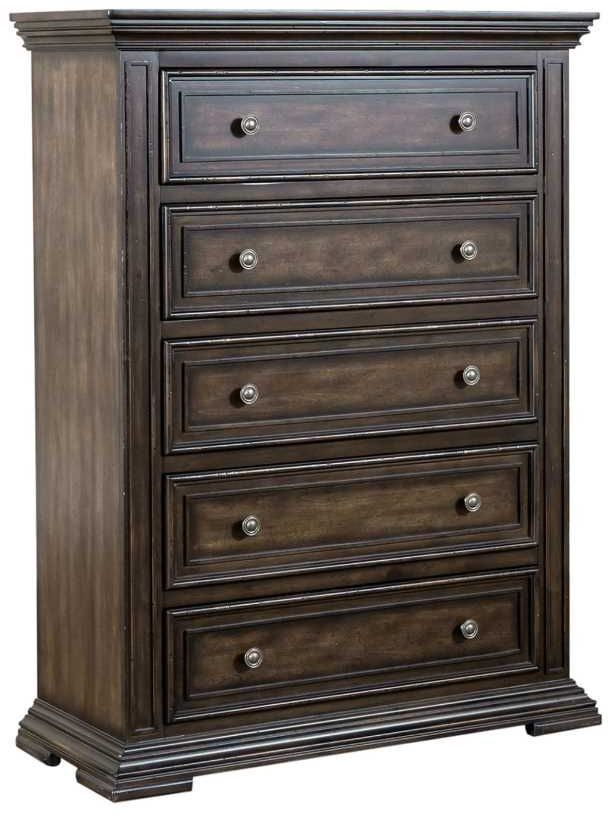 Liberty Furniture Big Valley 4-Piece Brownstone California King Bedroom Set-4