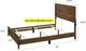 Crown Mark Millie Brown Cherry Queen Panel Bed-2