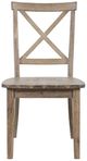 Jofran Inc. Eastern Tides Brushed Bisque X Back Dining Chair-2