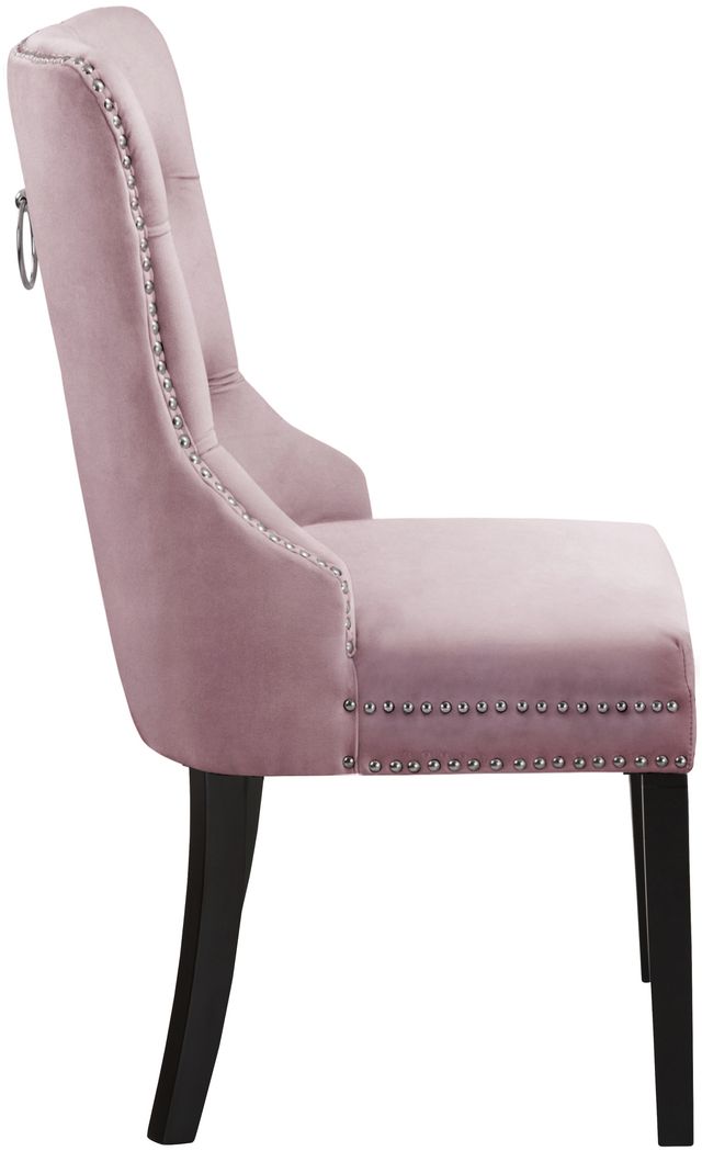 Meridian Furniture Nikki Pink Velvet Dining Chair-3
