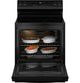 GE® 400 Series 30" Black Freestanding Electric Range-3