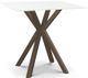 Amisco Customizable Asterisk White Round Counter-Height Table-0