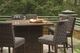 Signature Design by Ashley® Paradise Trail Medium Brown Square Fire Pit Bar Table -5