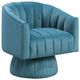 Homelegance® Bristol Dark Teal Swivel Chair-0
