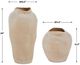 Uttermost® Shadow Play 2-Piece Buff-Colored Glaze/Semi-Matte Indoor-Outdoor Vases-3