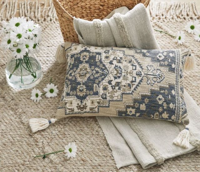 Signature Design by Ashley® Winbury 4-Piece Blue/Tan/White Throw Pillow Set-3