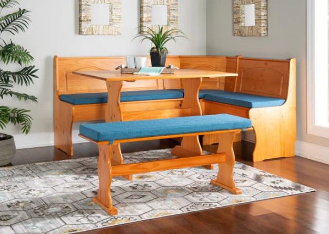 Linon Chelsea 4-Piece Vintage Blue Cushion Set-1