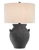 Currey & Company Anza Black Ash/Satin Black Table Lamp-1