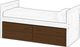 Crate Designs™ Furniture Brindle Finish Underbed Unit-0