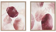 Classy Art 2-Piece 28" Hand Painted Textured Wall Art Set