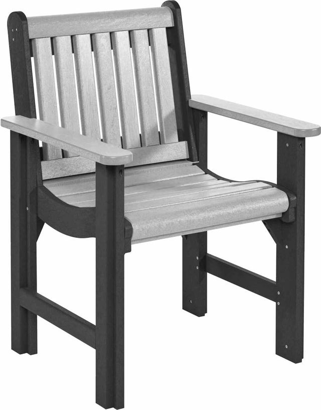 C.R. Plastic Generation Line Slate/Light Grey Dining Arm Chair-0