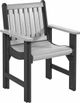C.R. Plastic Generation Line Slate/Light Grey Dining Arm Chair-0